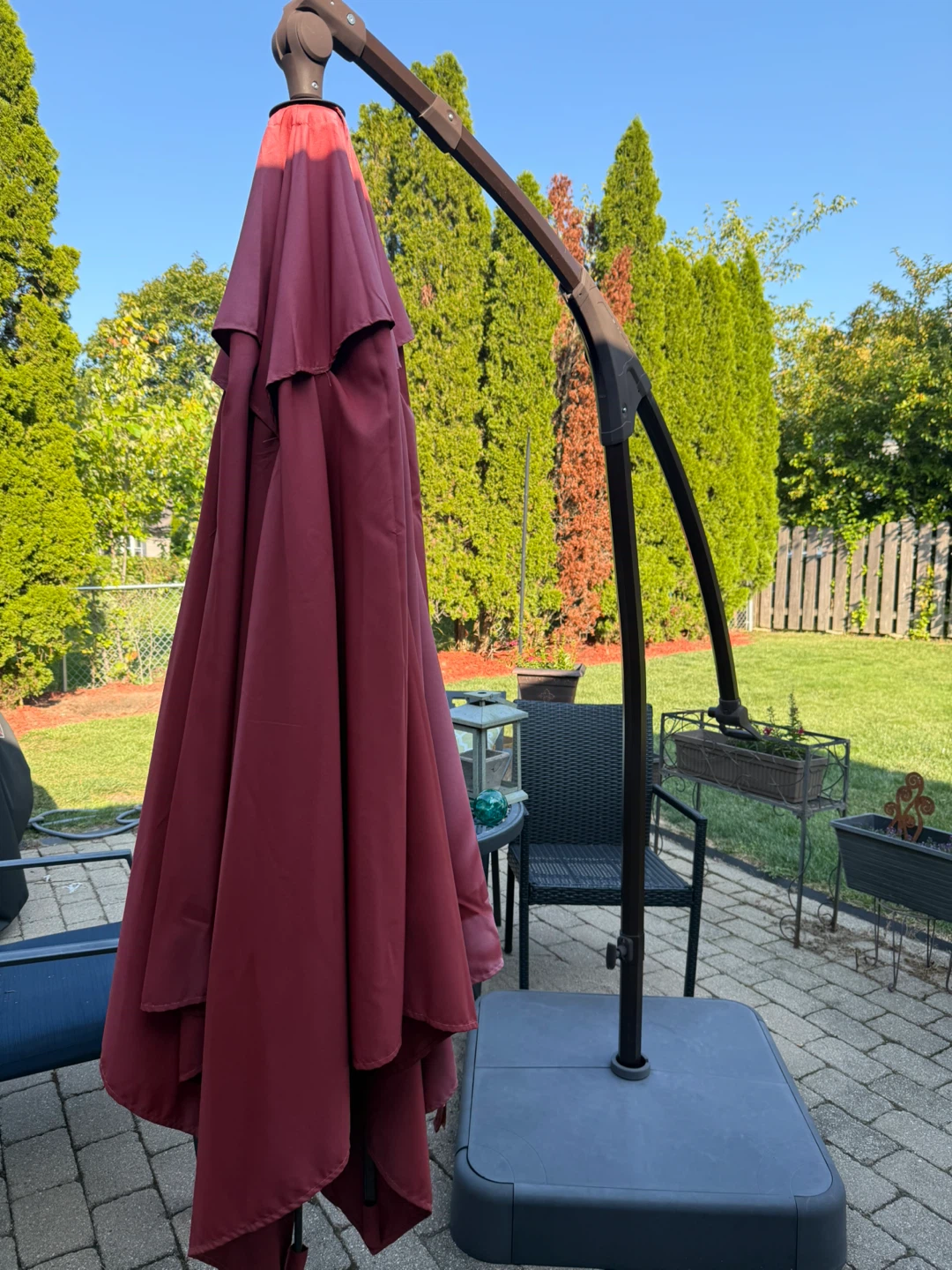 Patio Umbrella - Burgundy - photo 3