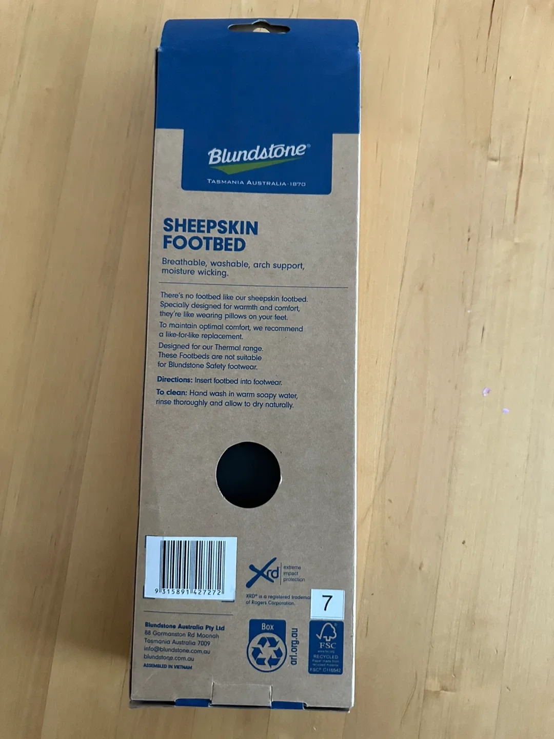 Blundstone Sheepskin Footbed - Size 7 - NEW image indicator(2)