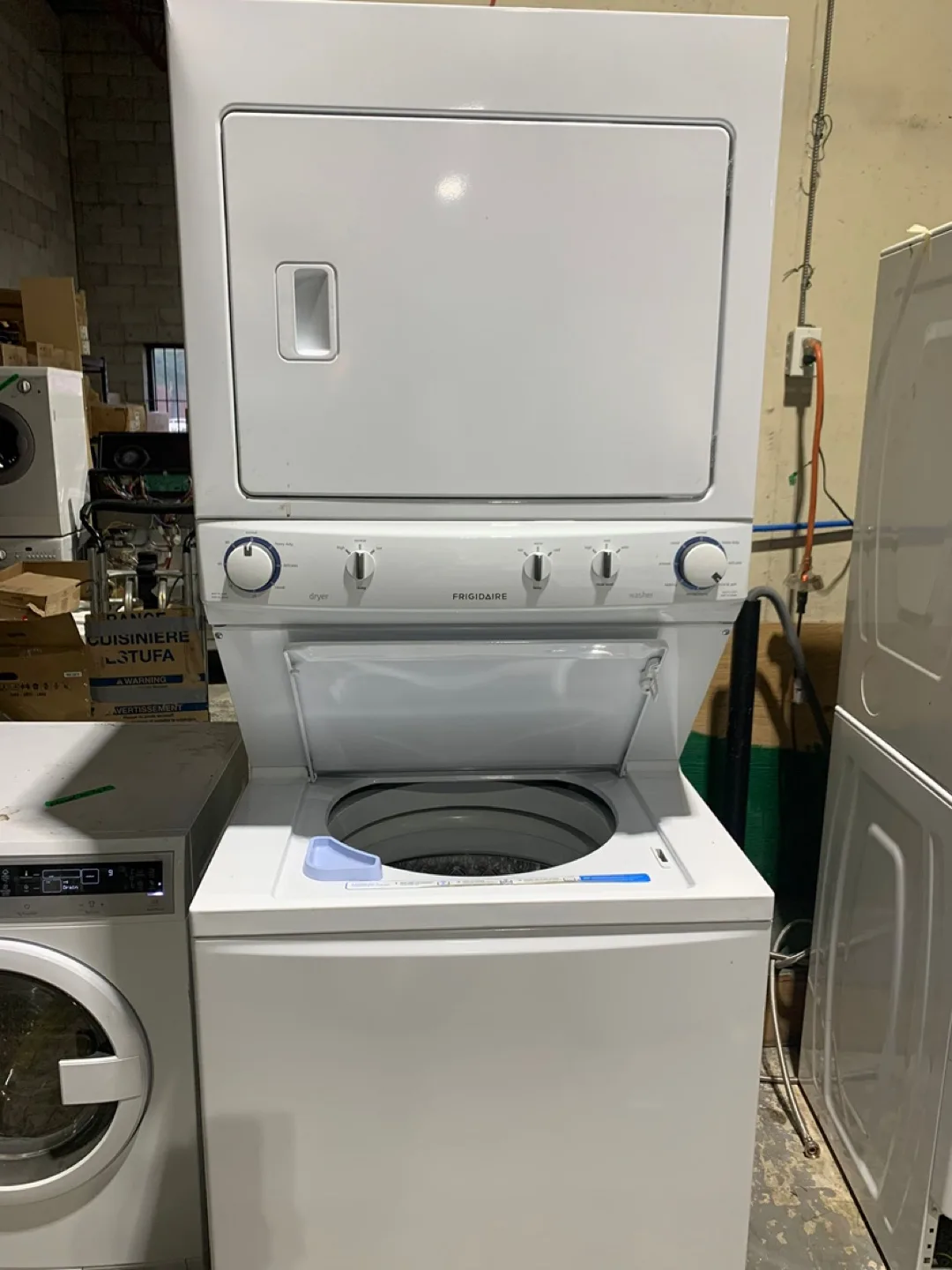 Frigidaire 27’ Stackable Washer and Dryer tower model thumbnail