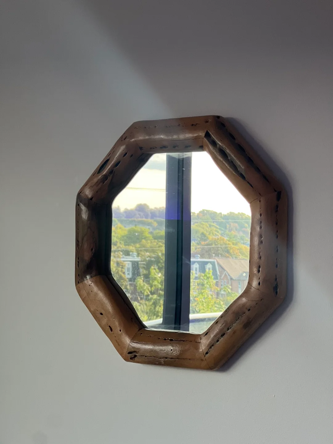 Vintage Wood Framed Mirror thumbnail