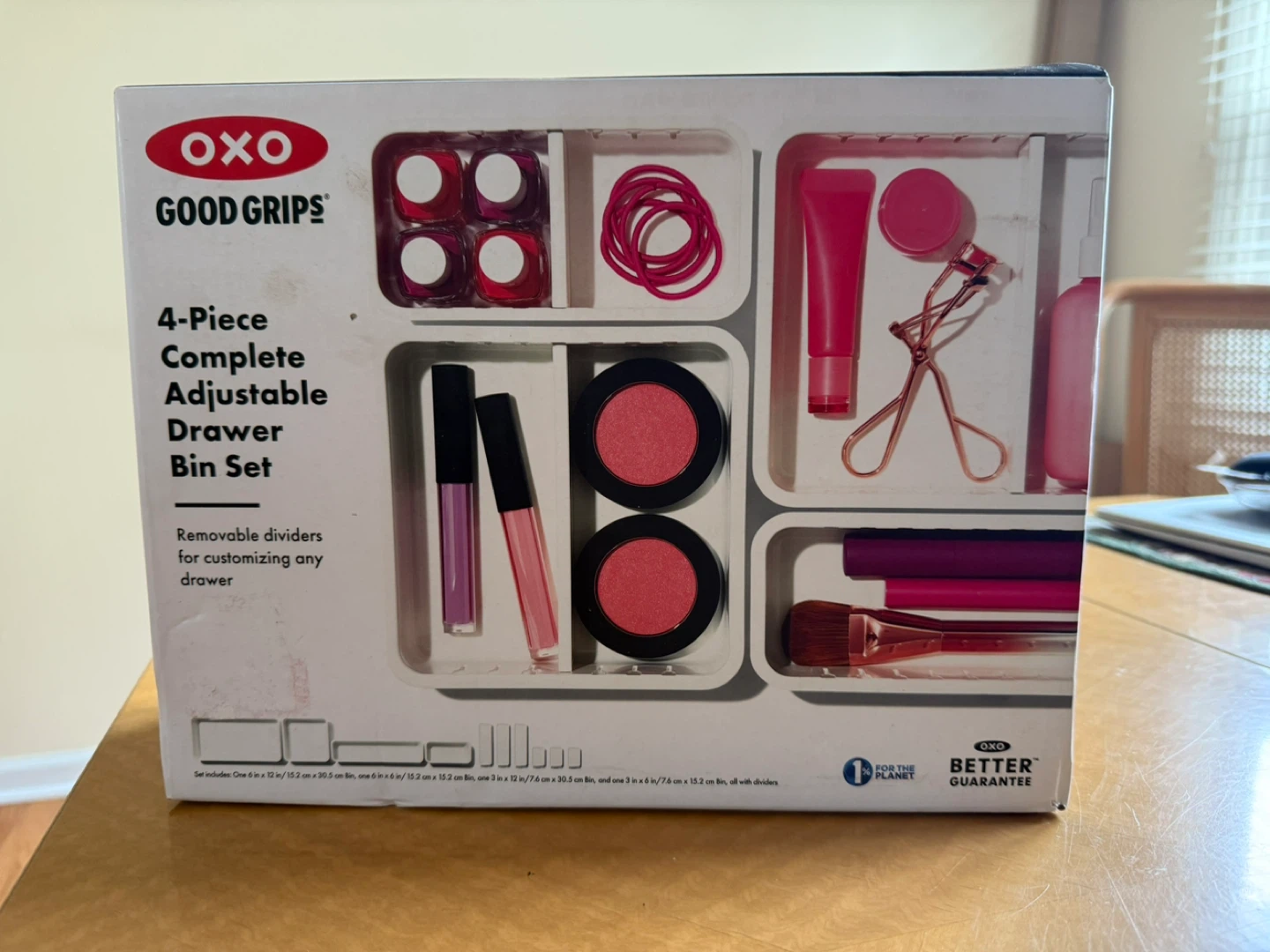 OXO Good Grips Adjustable Drawer Bin Set - 4 Piece
