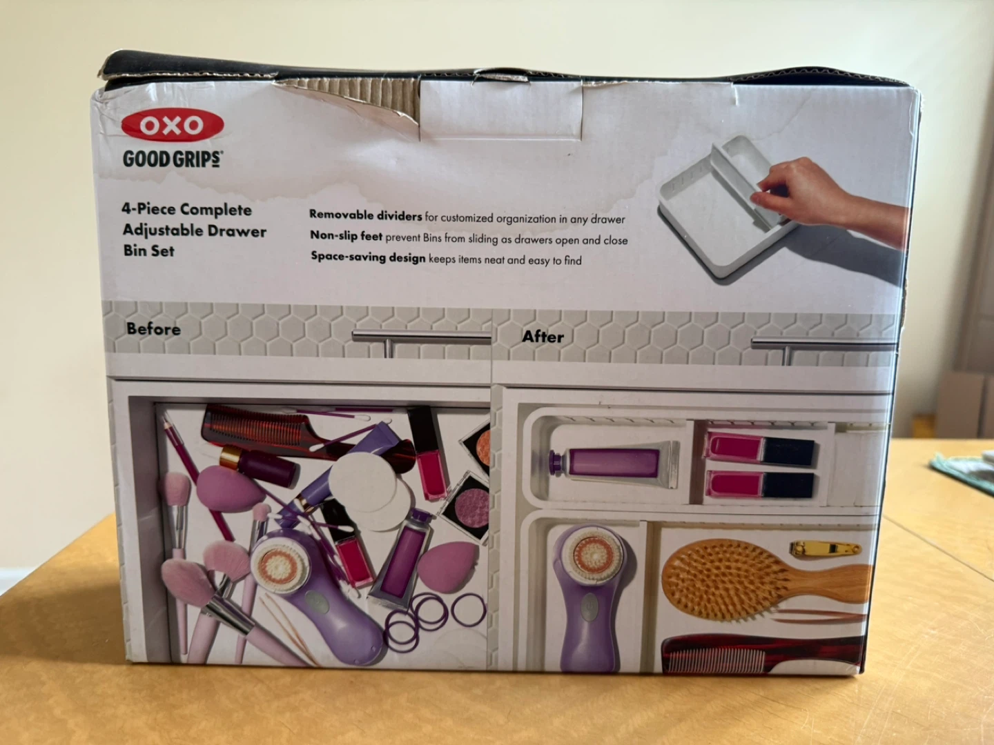 OXO Good Grips Adjustable Drawer Bin Set - 4 Piece - photo 2