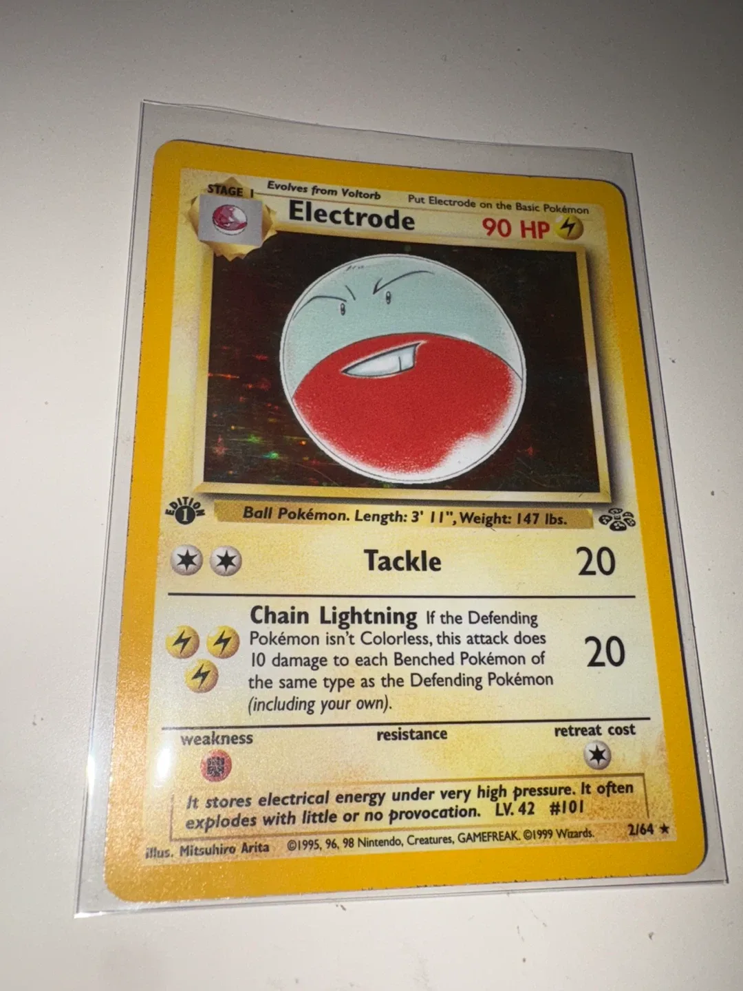 1st Edition HOLO “Electrode” - Jungle WOTC 1999