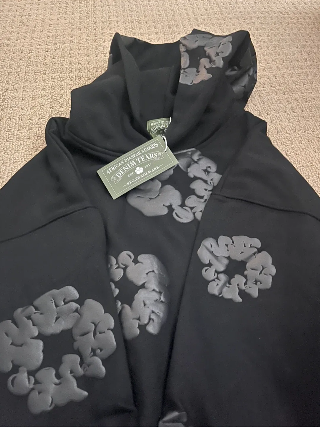 Denim Tears Black Hoodie image indicator(3)