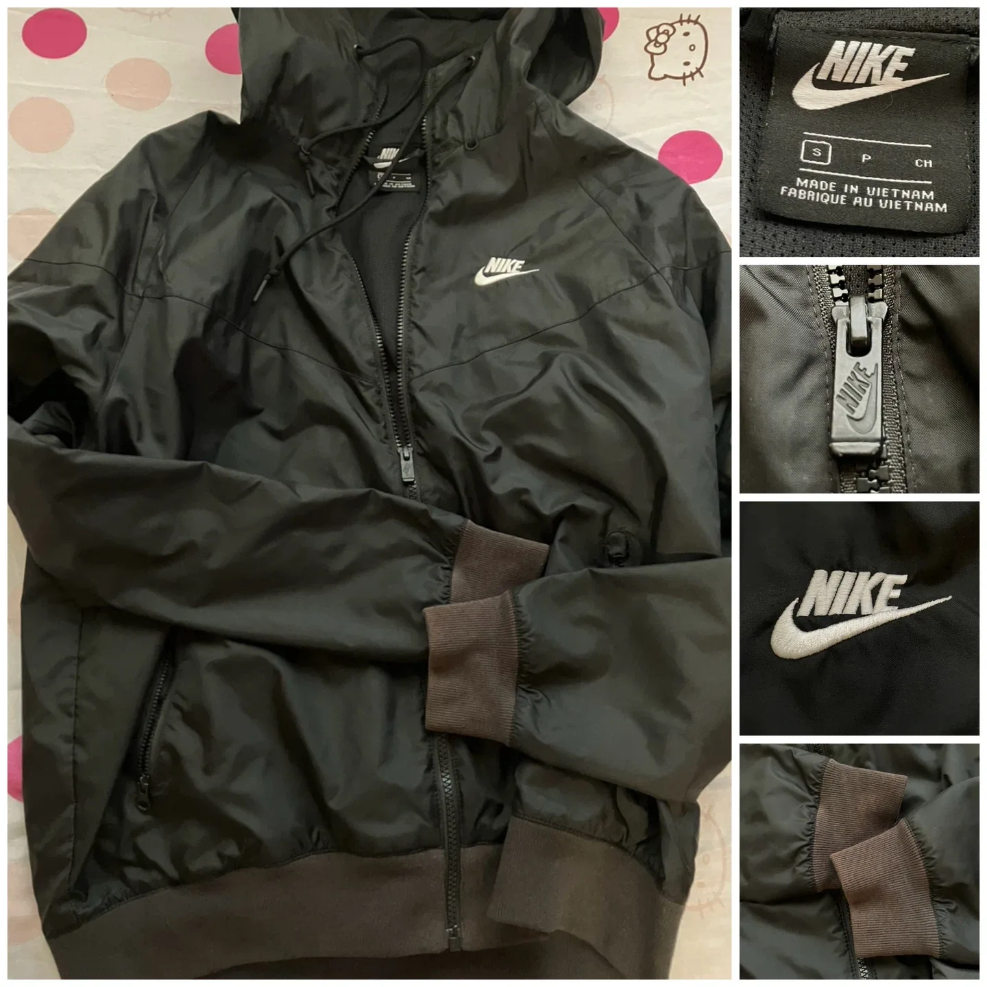 (Nike) Black Windrunner Jacket - Size Men Small thumbnail