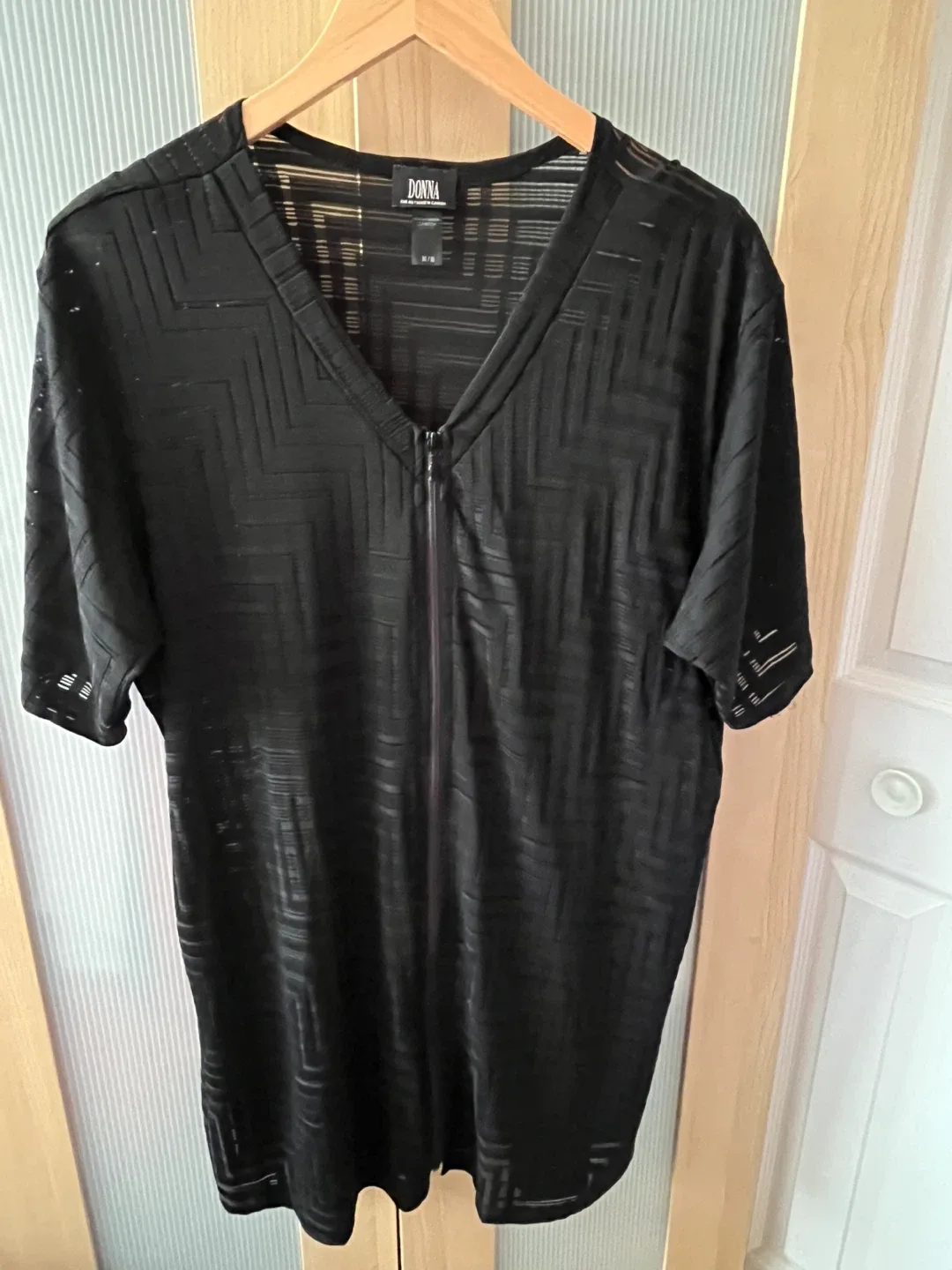 Donna Black Cover-Up - Size M, made in Canada