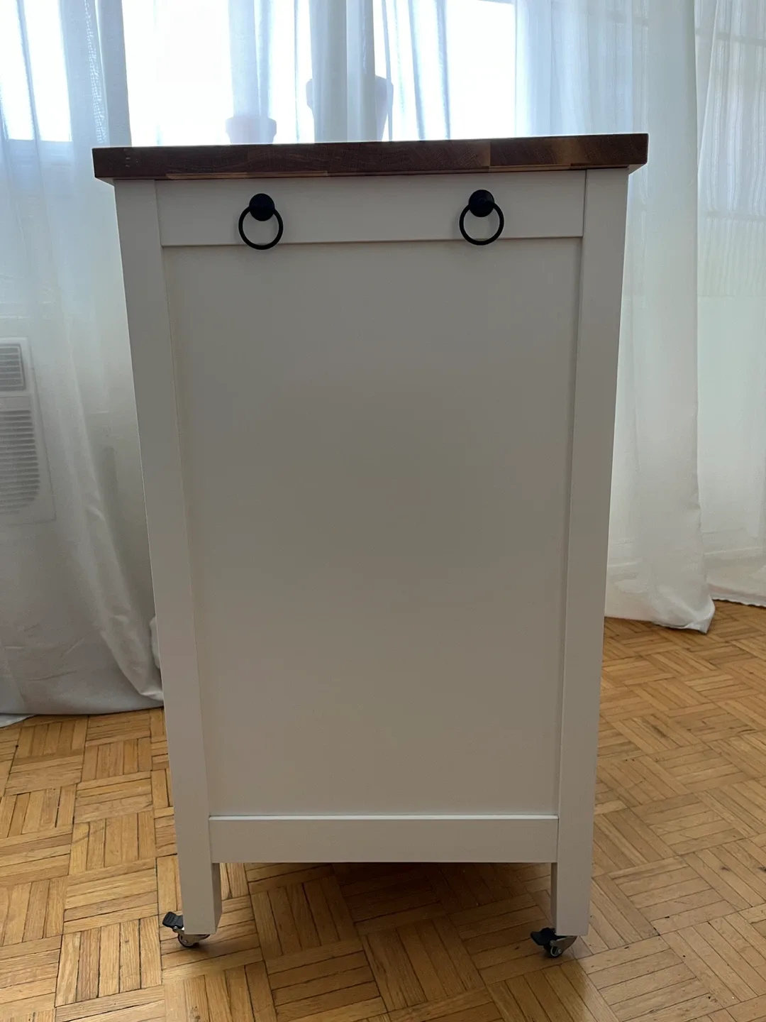 IKEA TORNVIKEN Kitchen Cart off-white/oak image indicator(5)