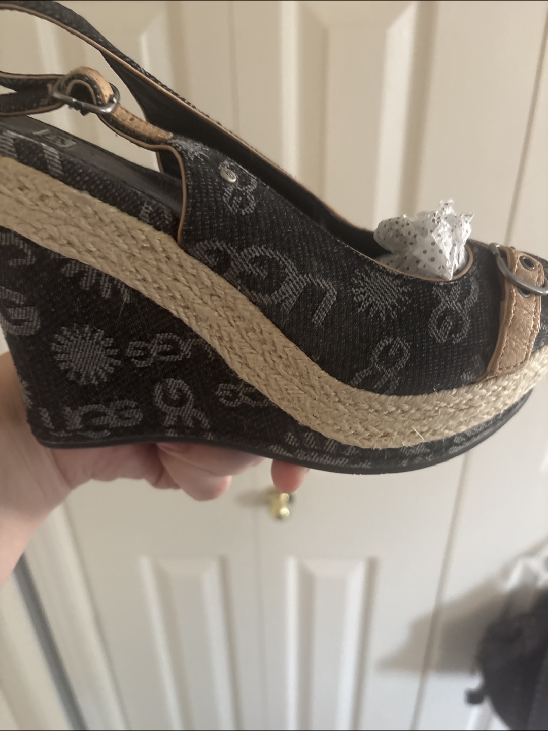 UGG Slingback Wedge Espadrille Size 8