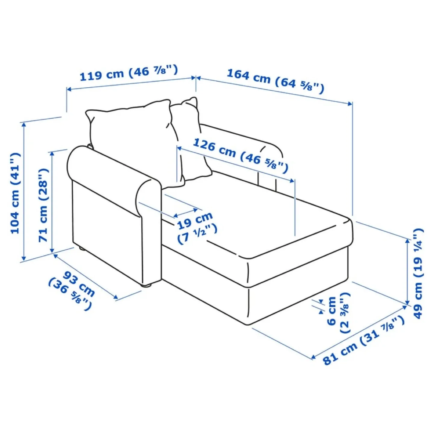 IKEA Härlanda Chaise Lounge - White image indicator(4)