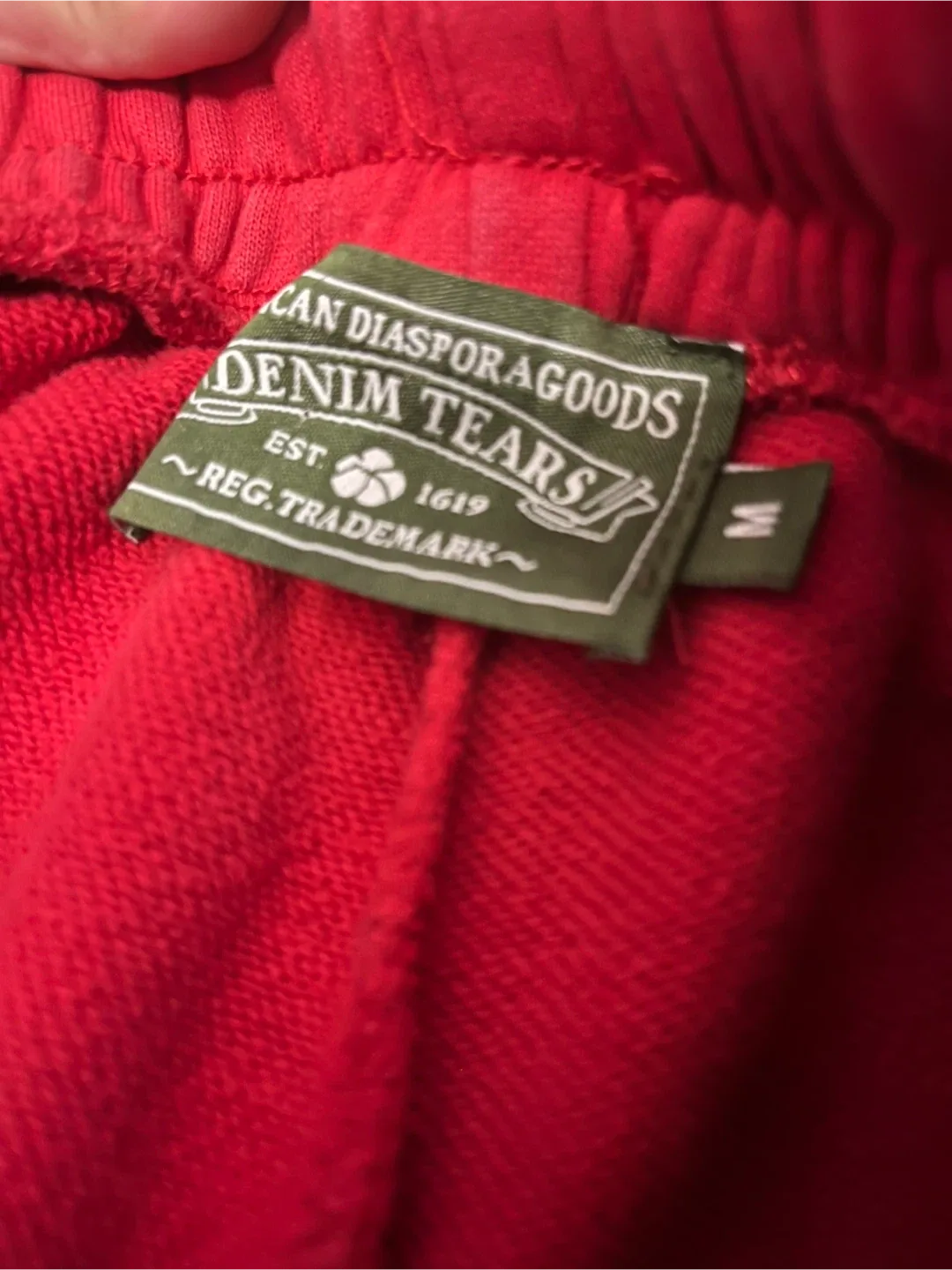 Denim Tears Red Sweatpants Size M image indicator(2)