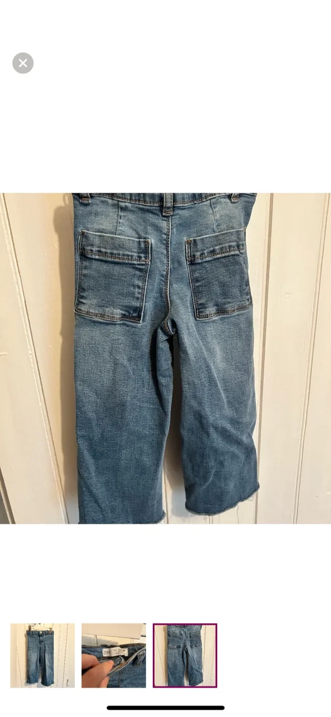 Zara toddler wide leg  Denim Pants - Size 3-4 Years image indicator(3)