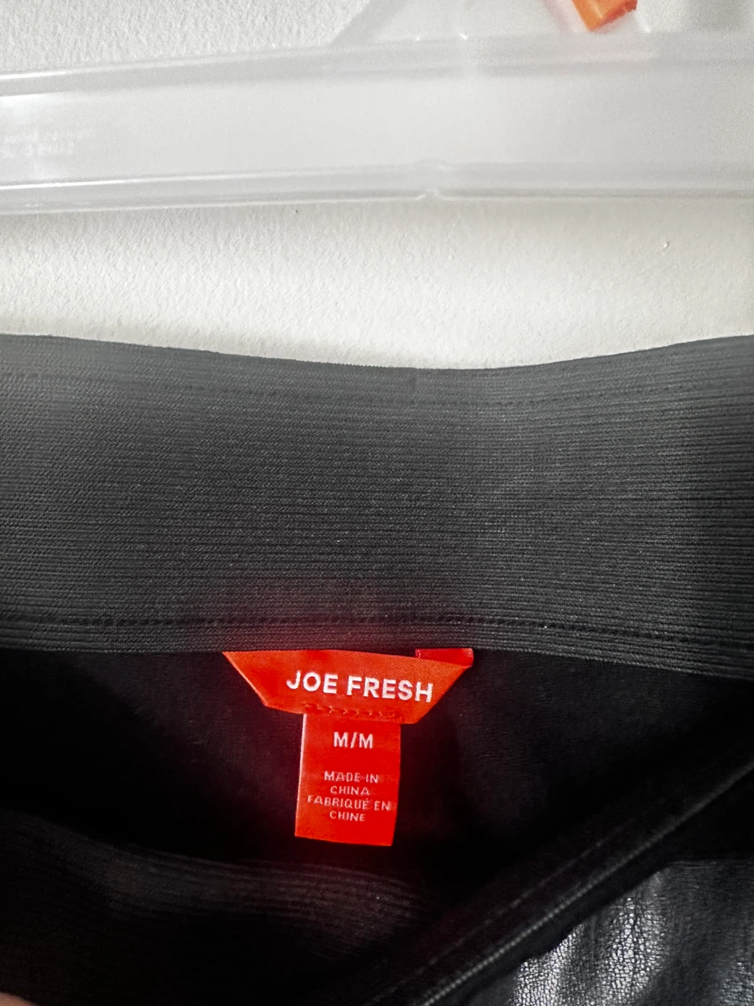 Joe Fresh Black Faux Leather Leggings - Size M - photo 3