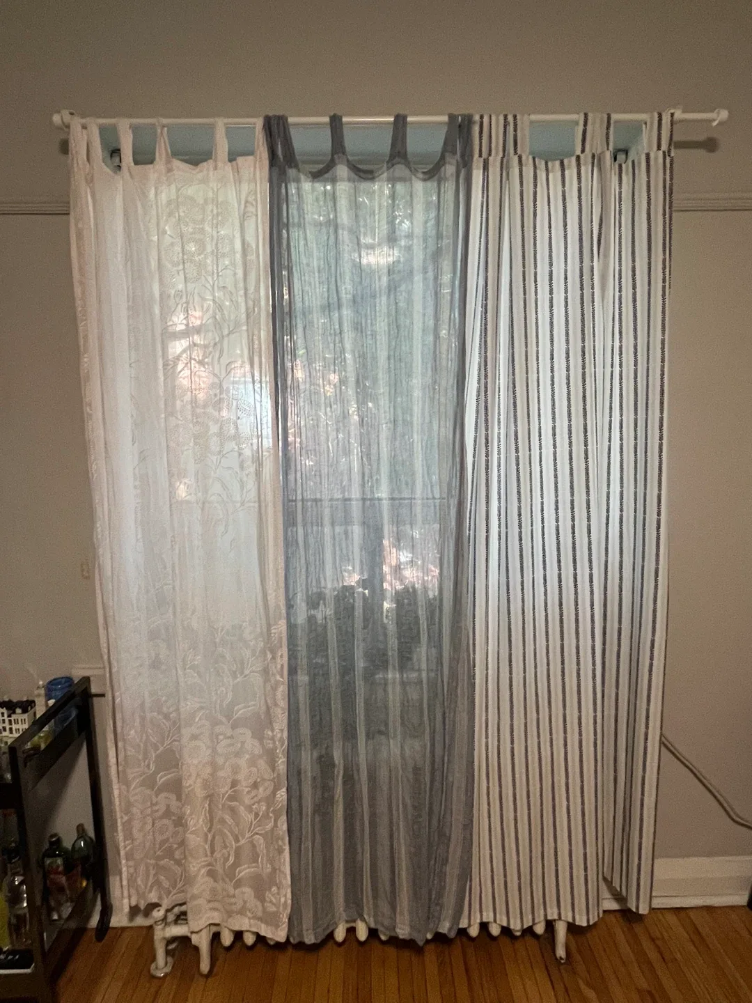 Set of 3 Window Curtains