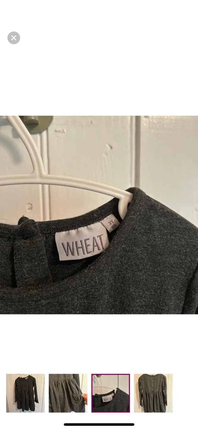 WHEAT Grey Dress - Size 3Y image indicator(3)