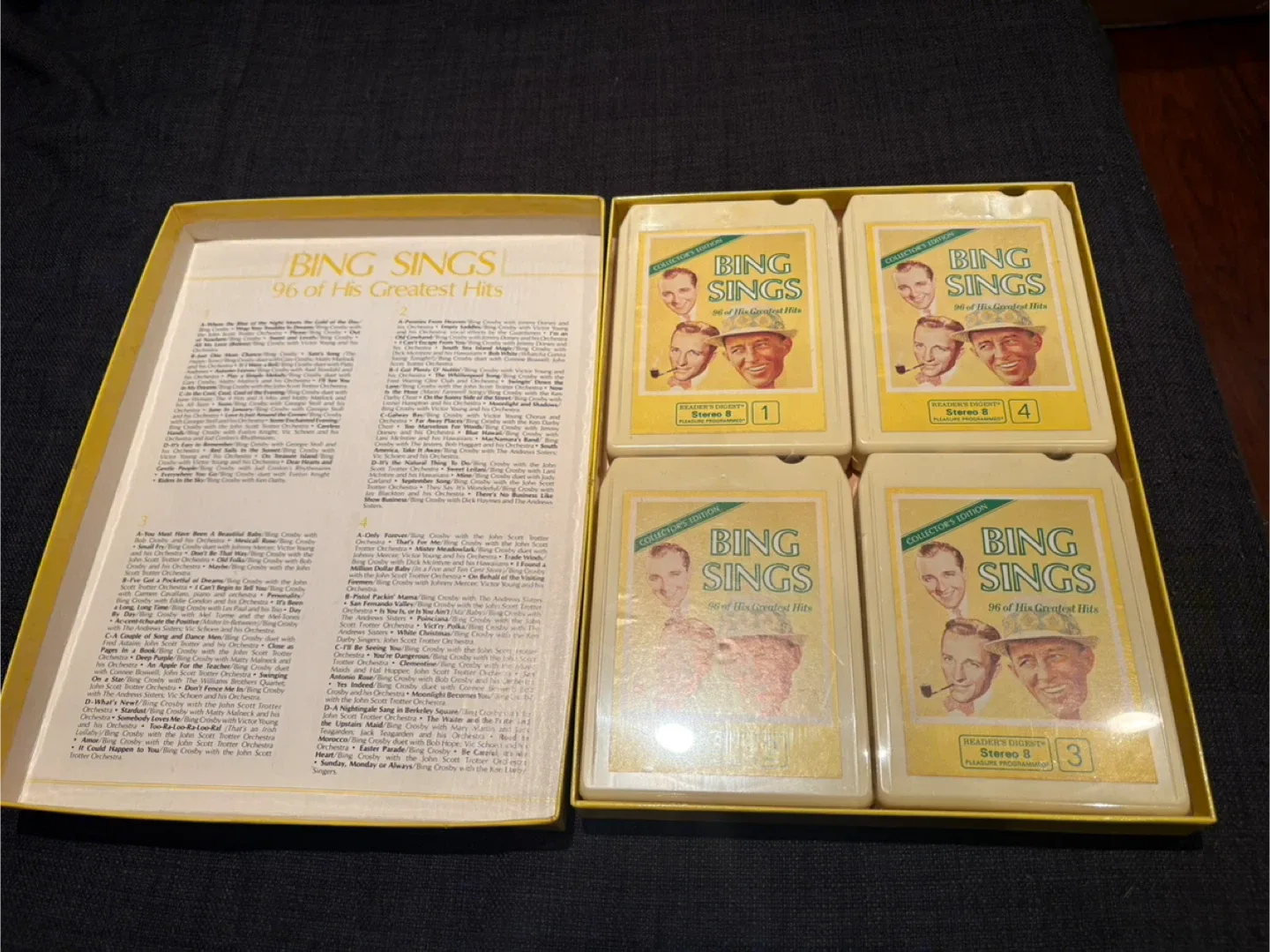 Bing Sings 96 Greatest Hits Collector's Edition 8-Track Tapes image indicator(2)