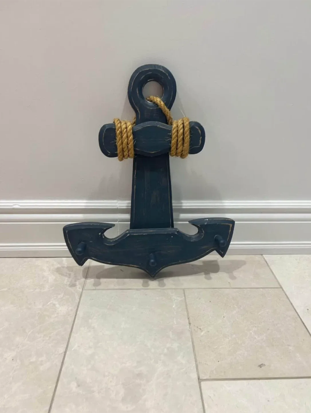 Nautical Decor Set - Anchor, Pillow, & Mirror image indicator(3)