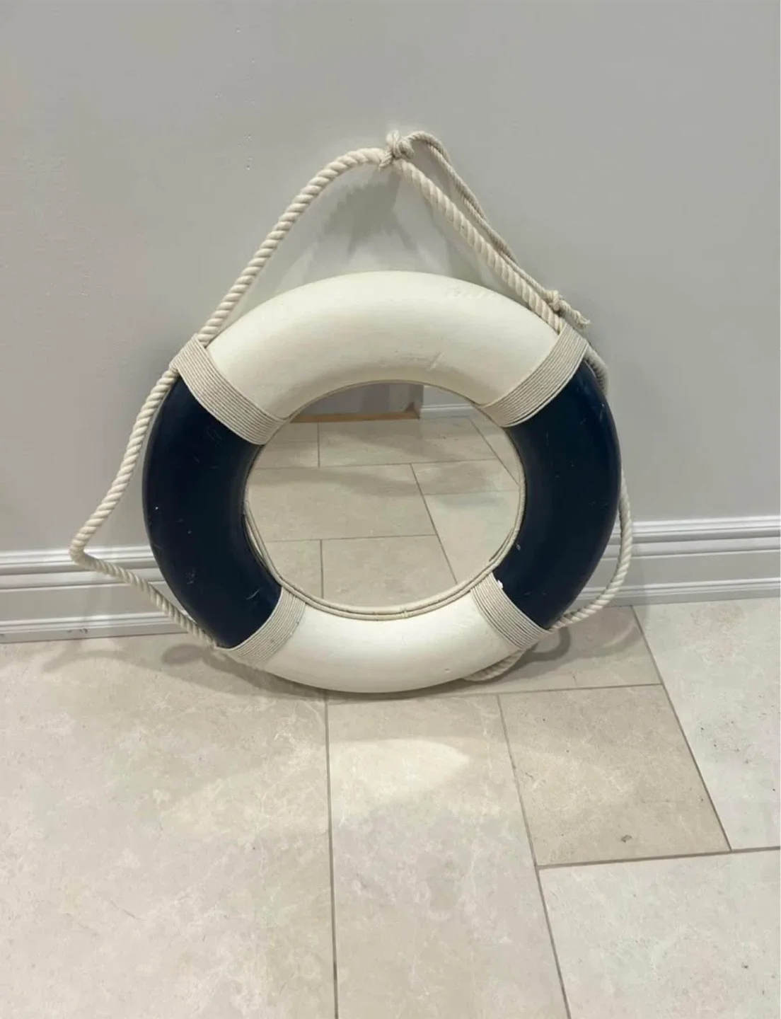 Nautical Decor Set - Anchor, Pillow, & Mirror image indicator(5)