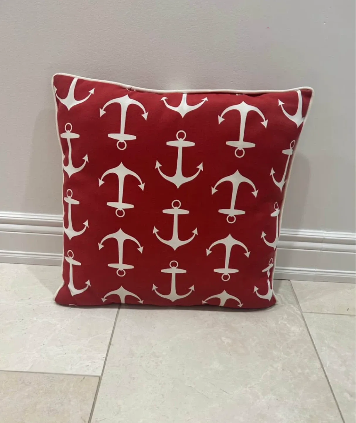 Nautical Decor Set - Anchor, Pillow, & Mirror image indicator(2)