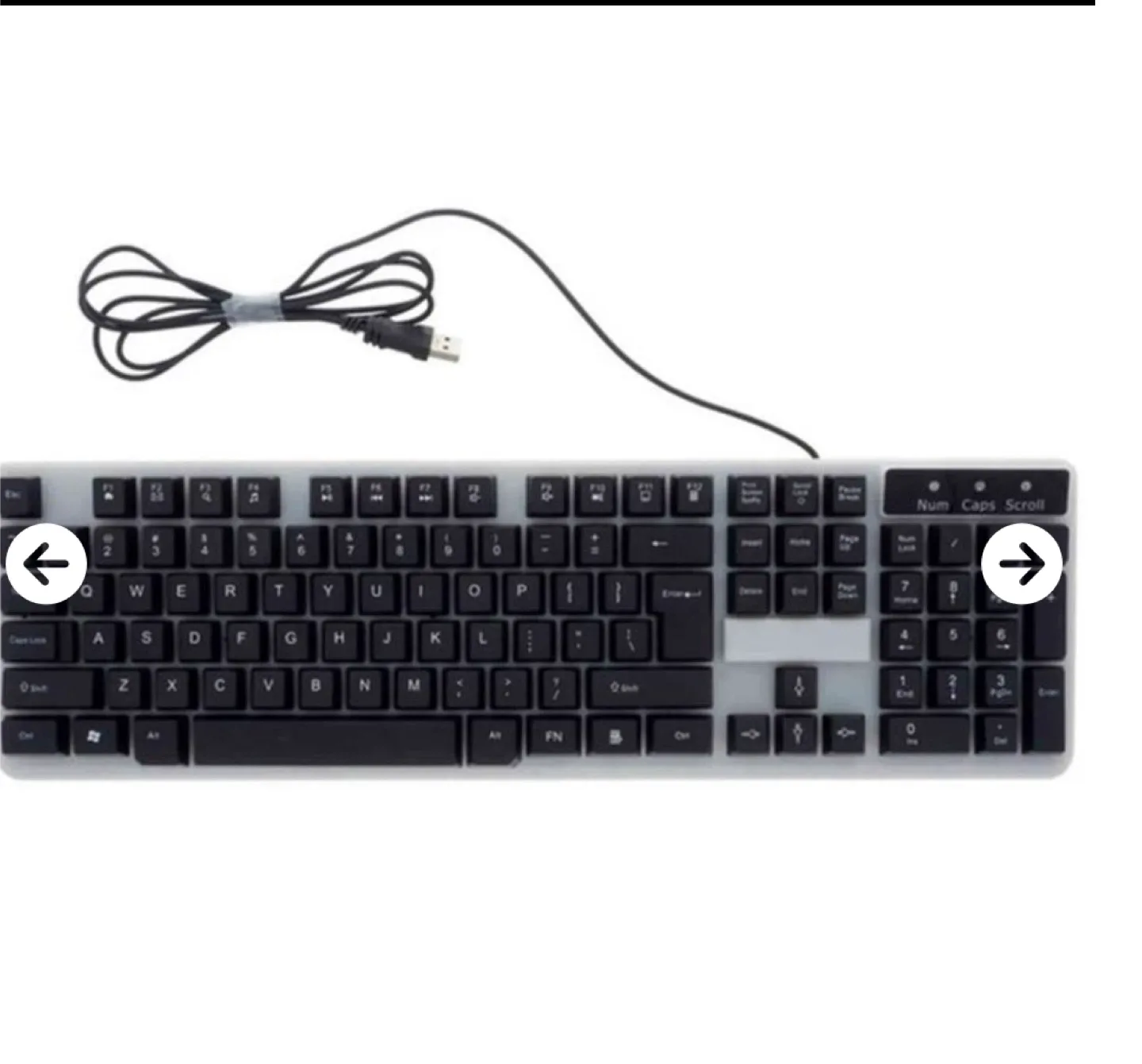 Black and White Keyboard thumbnail