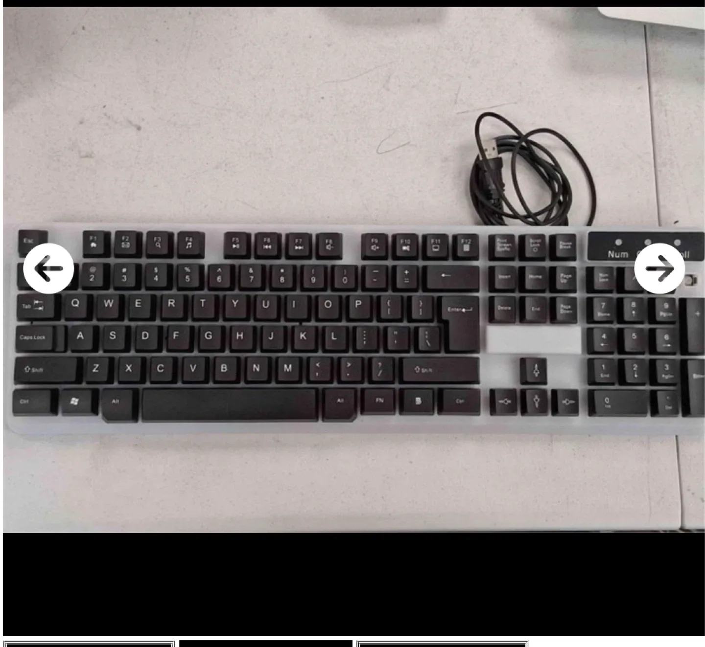 Black and White Keyboard image indicator(2)