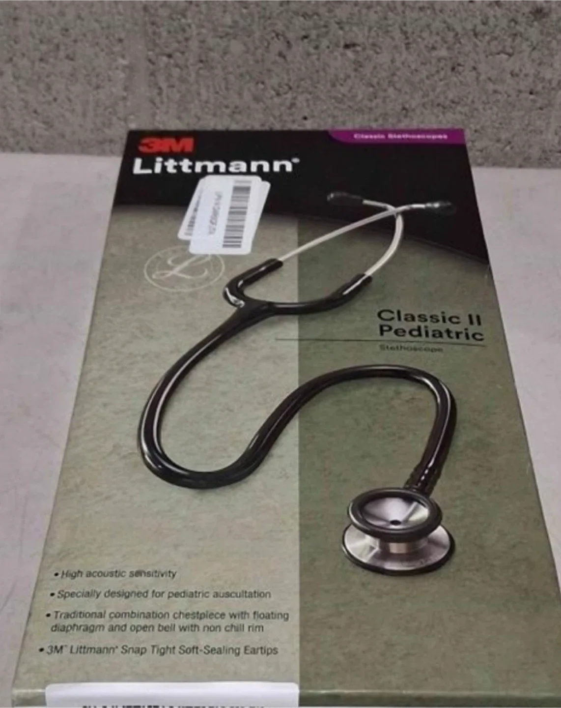 Open box 3M Littmann Classic II Pediatric Stethoscope image indicator(3)