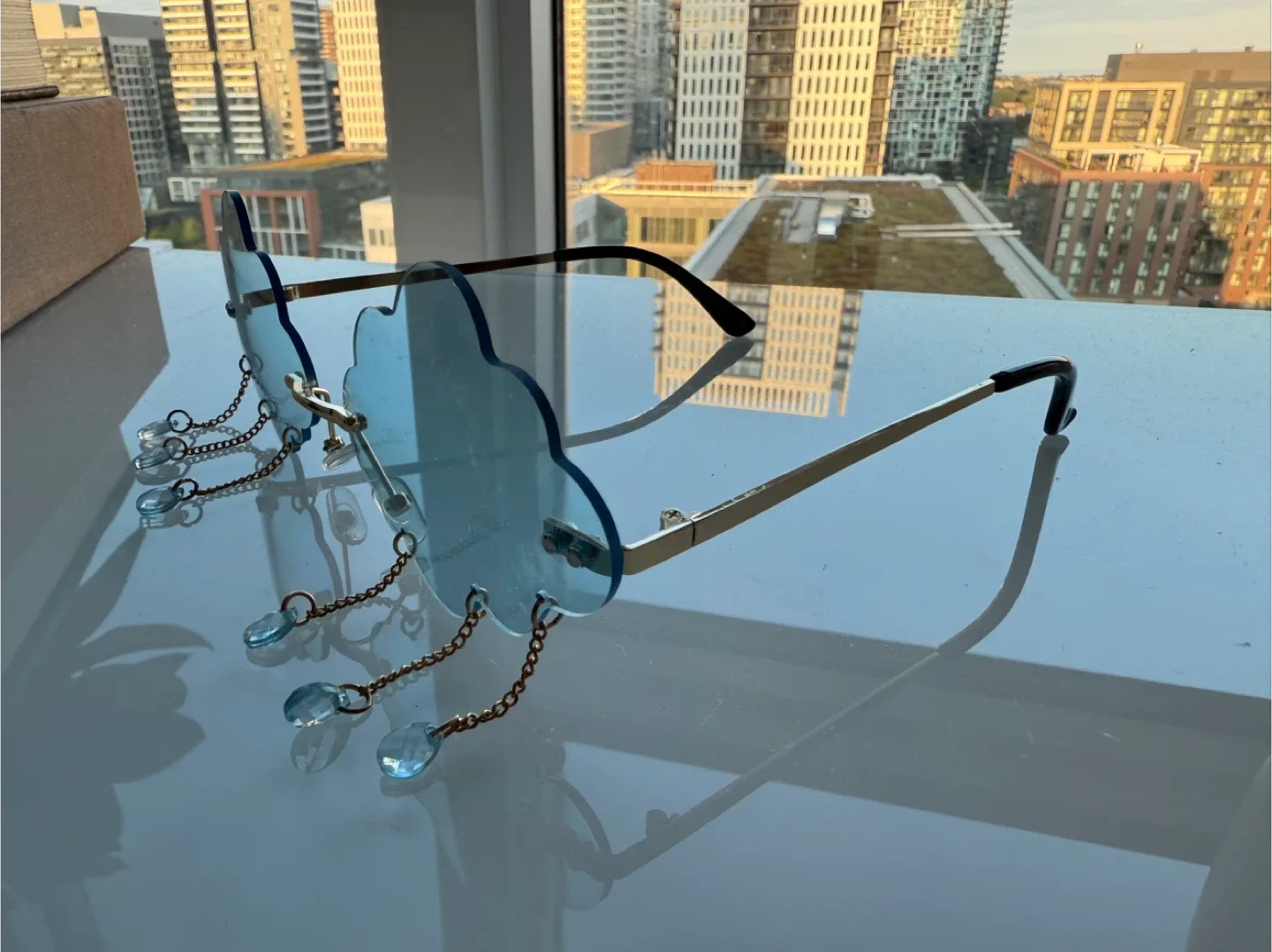 Cloud Sunglasses with Raindrop Charms image indicator(2)