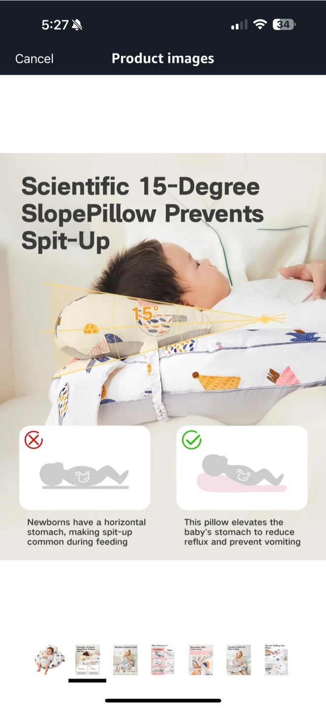 CrystCare Nursing Pillow with Adjustable Strap - photo 3