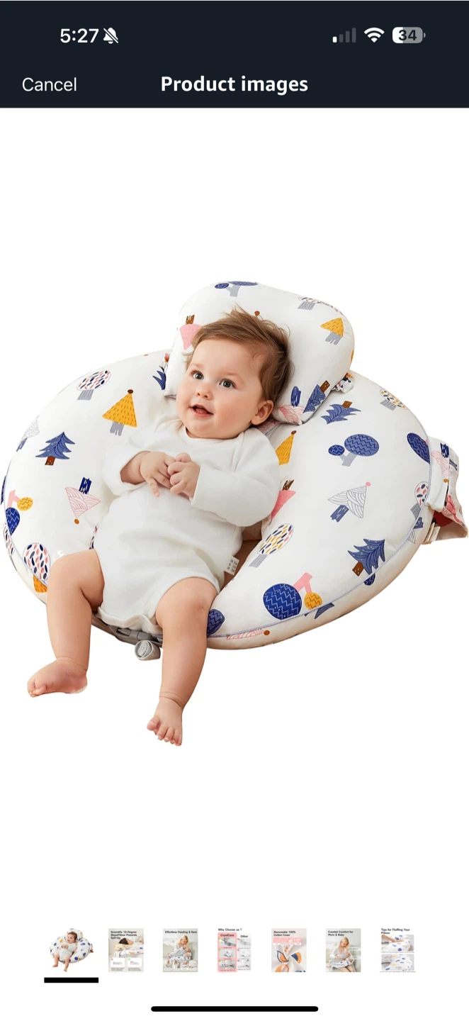 CrystCare Nursing Pillow with Adjustable Strap - photo 2