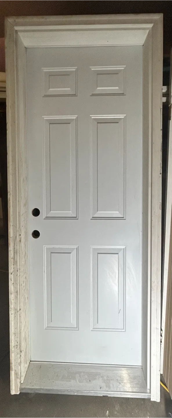 White Exterior Door