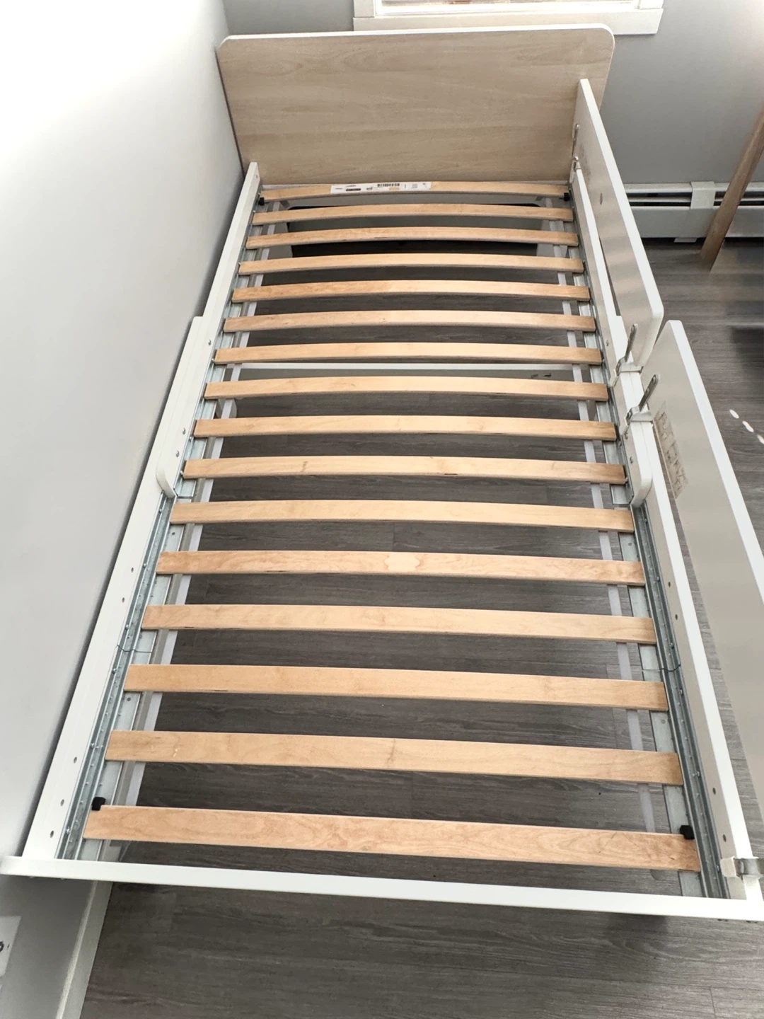 IKEA bed, mattress and 2 guard rails - photo 4