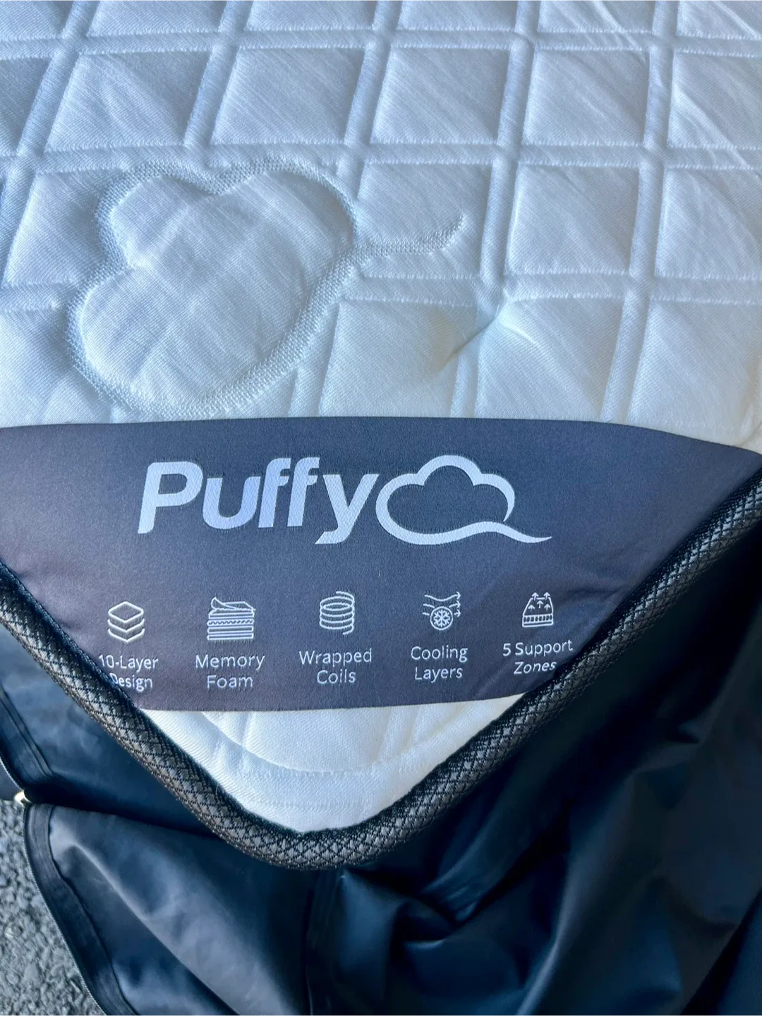 Puffy Royal Hybrid Mattress, King, Like New, Perfect Condition image indicator(2)