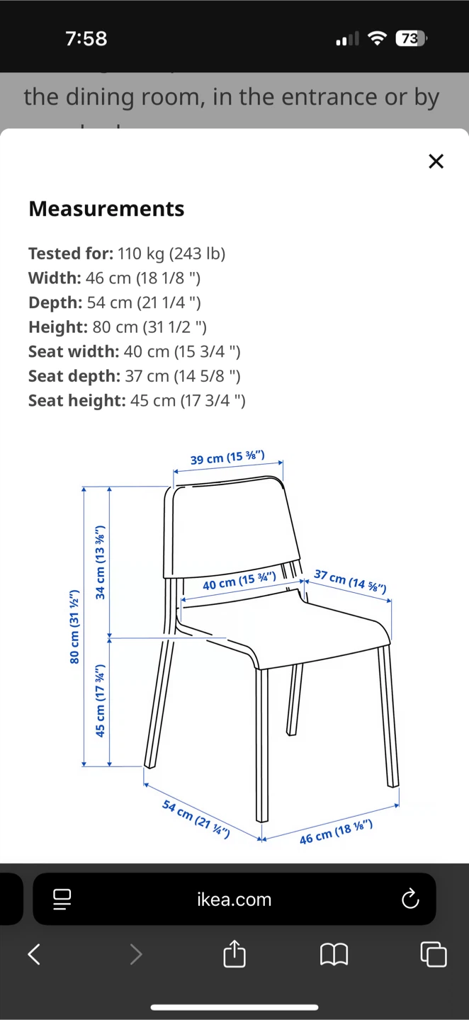 IKEA White Teodores Chair - photo 4