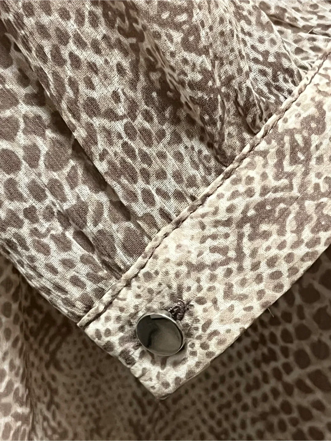 Banana Republic XS Snakeskin Print Blouse image indicator(3)