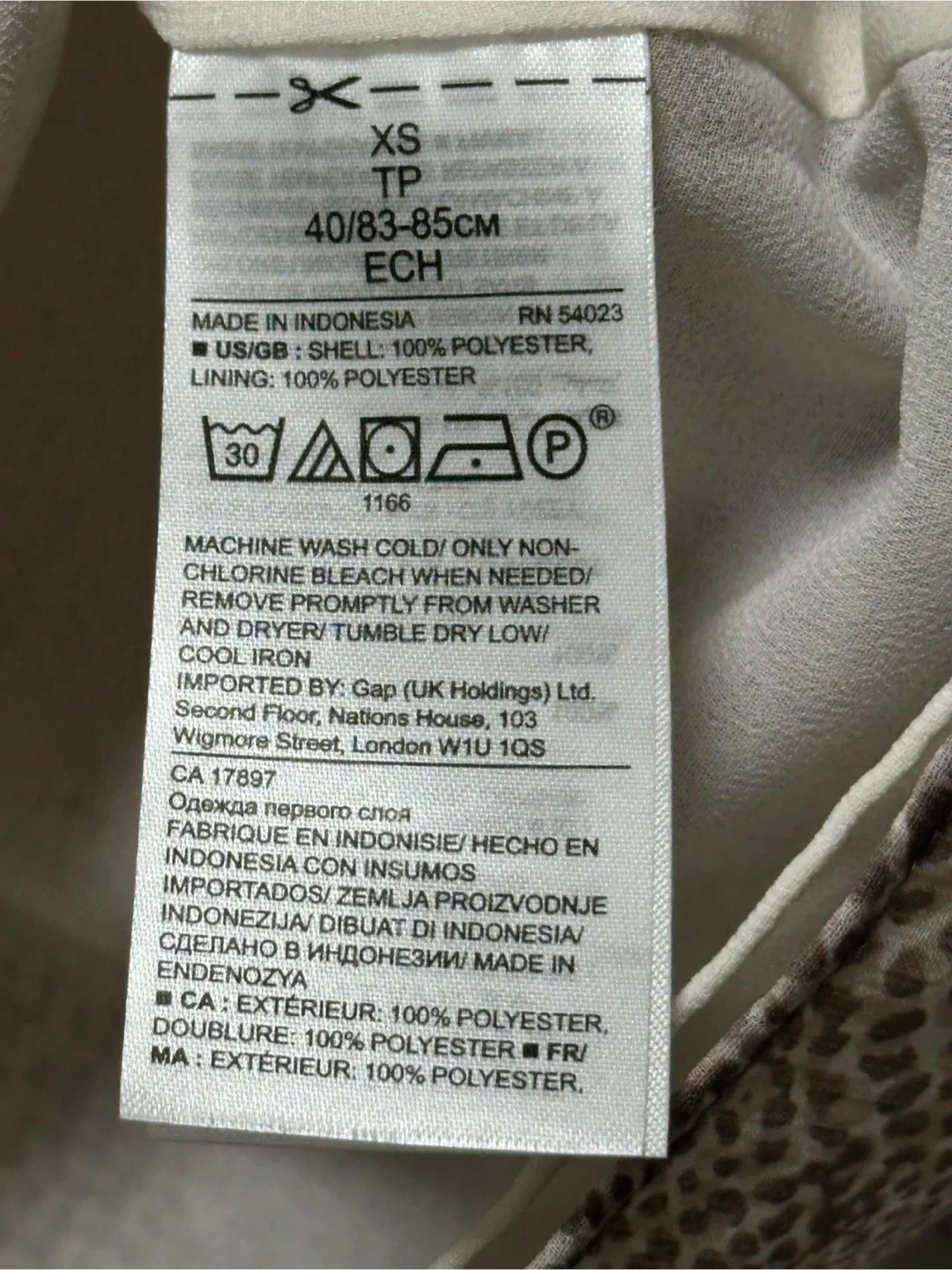 Banana Republic XS Snakeskin Print Blouse image indicator(6)