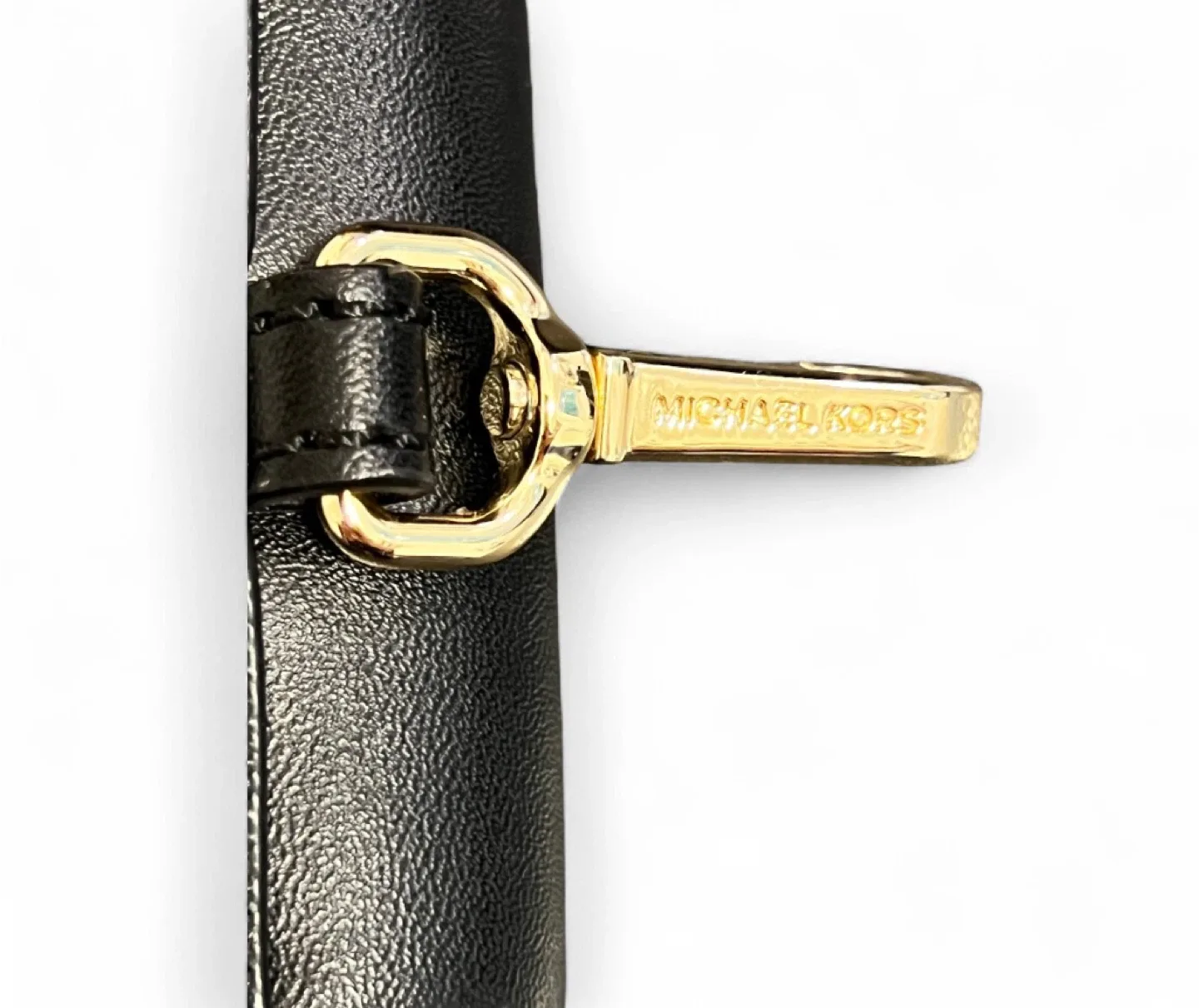 Michael Kors Mini Wallet / Keychain – Black with Gold Hardware image indicator(3)