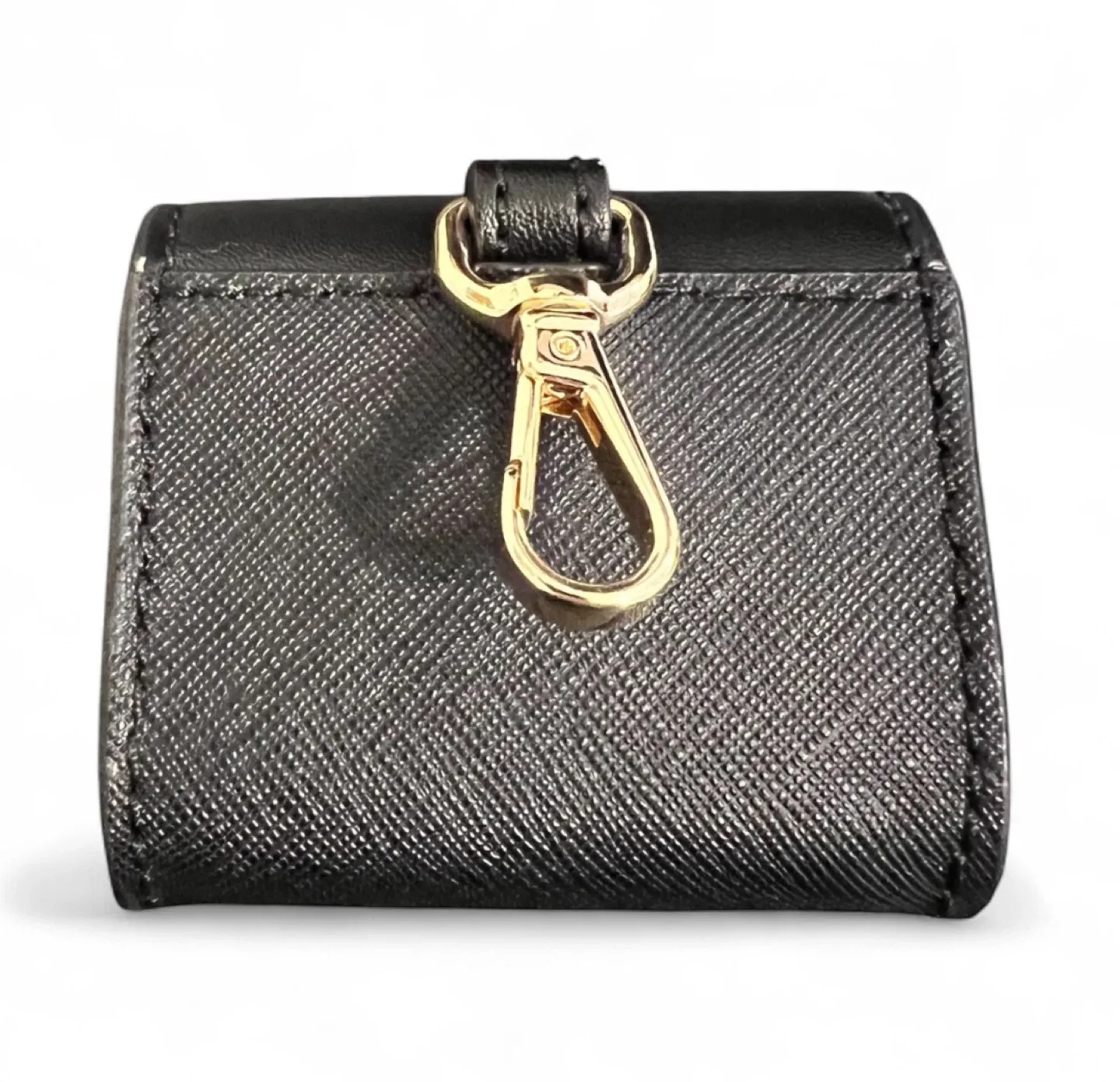 Michael Kors Mini Wallet / Keychain – Black with Gold Hardware image indicator(4)