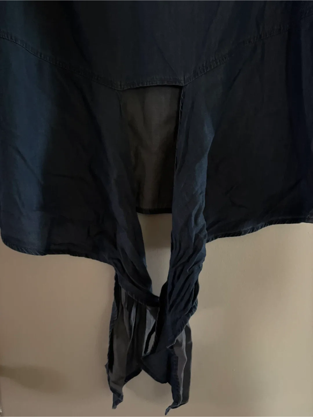 George Blue Denim Tie-Back or Front Blouse image indicator(6)