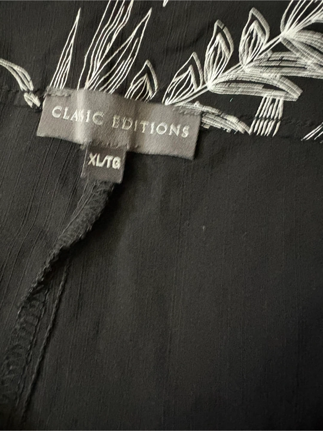 Classic Editions XL/TG Black Floral Capri Pants - photo 2