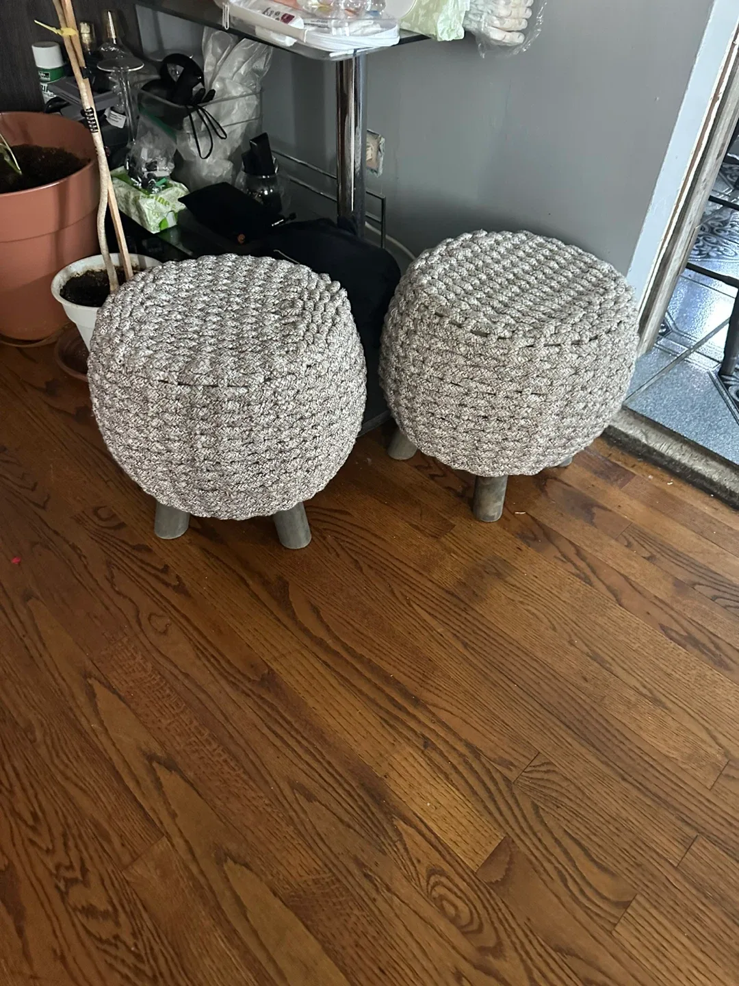 Hobby Lobby Braided Pouf Ottoman thumbnail