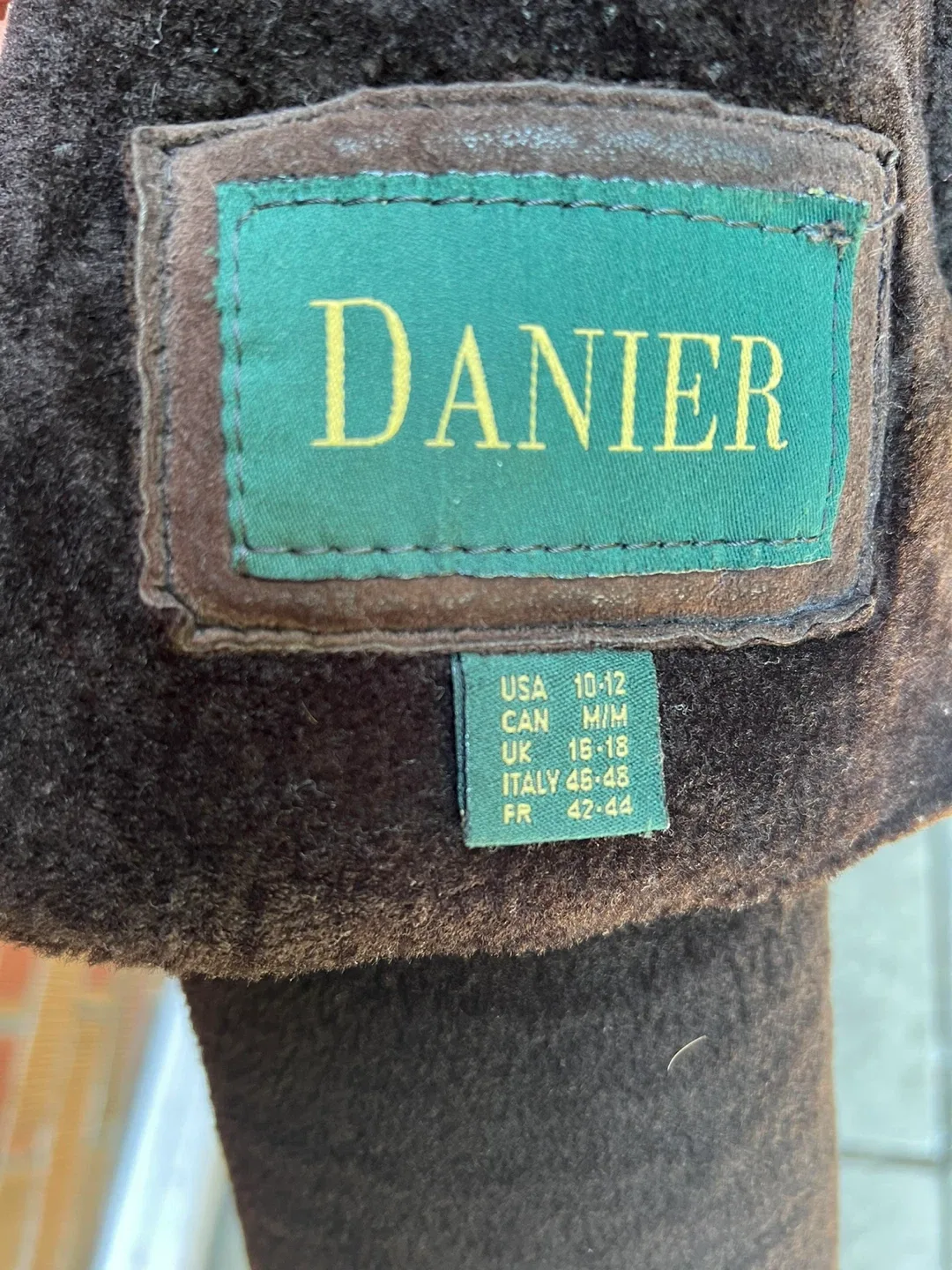 Danier Brown Suede Leather Coat (M) image indicator(2)