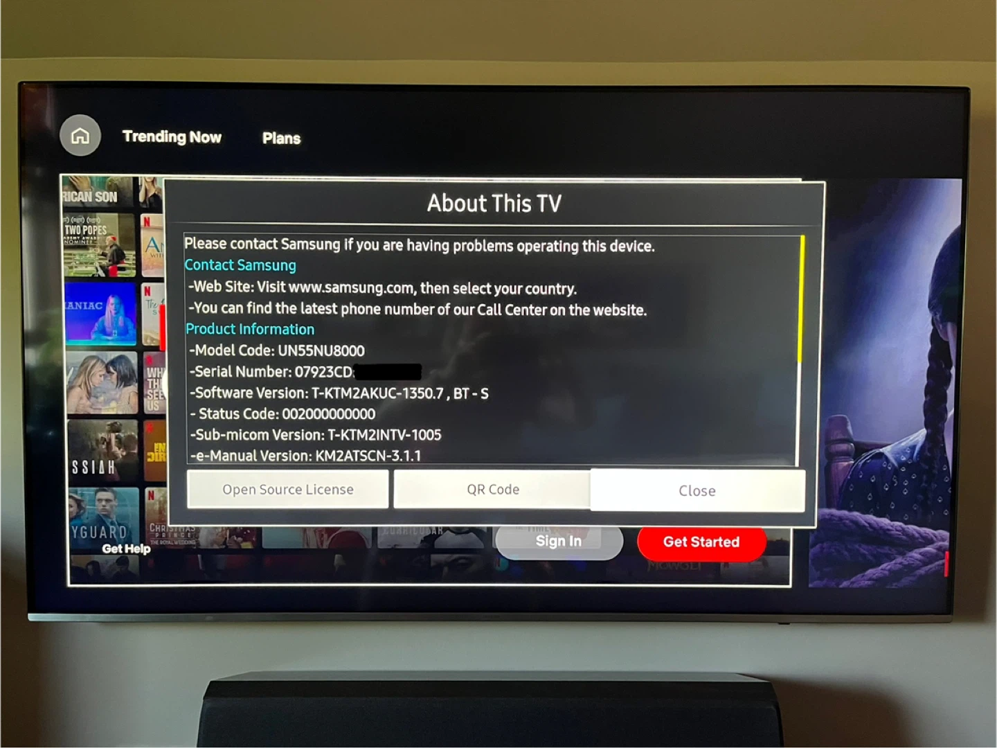 Samsung 55 inch NU8000 4K UHD Television - photo 2
