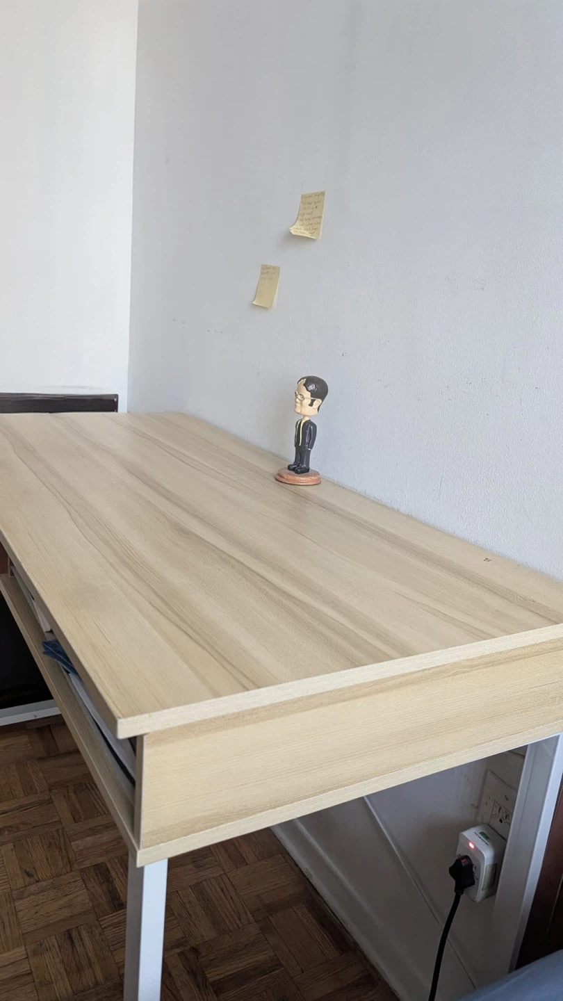 Light Wood Desk with Storage - photo 2