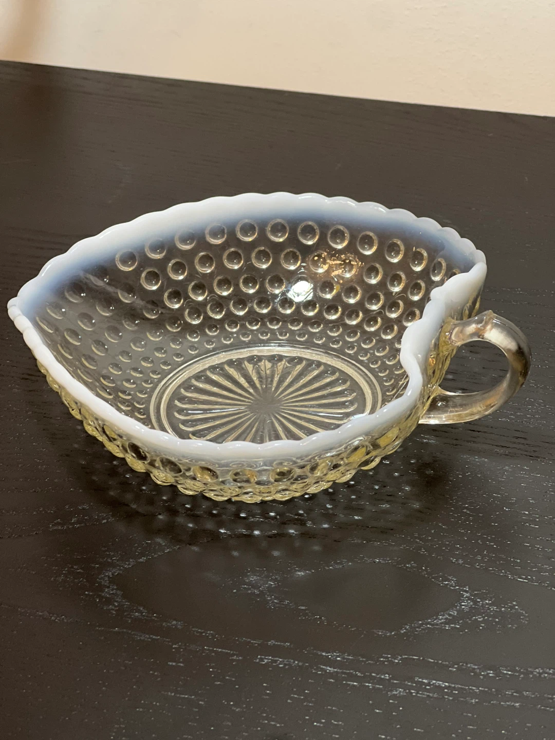 Anchor Hocking Moonstone Opalescent Hobnail Candy Dish - photo 2
