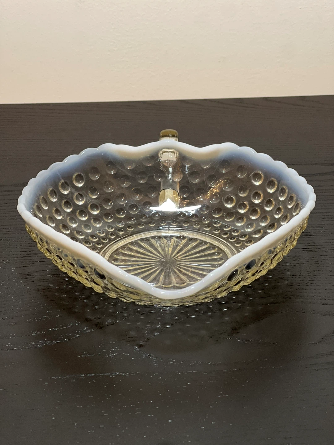 Anchor Hocking Moonstone Opalescent Hobnail Candy Dish - photo 3