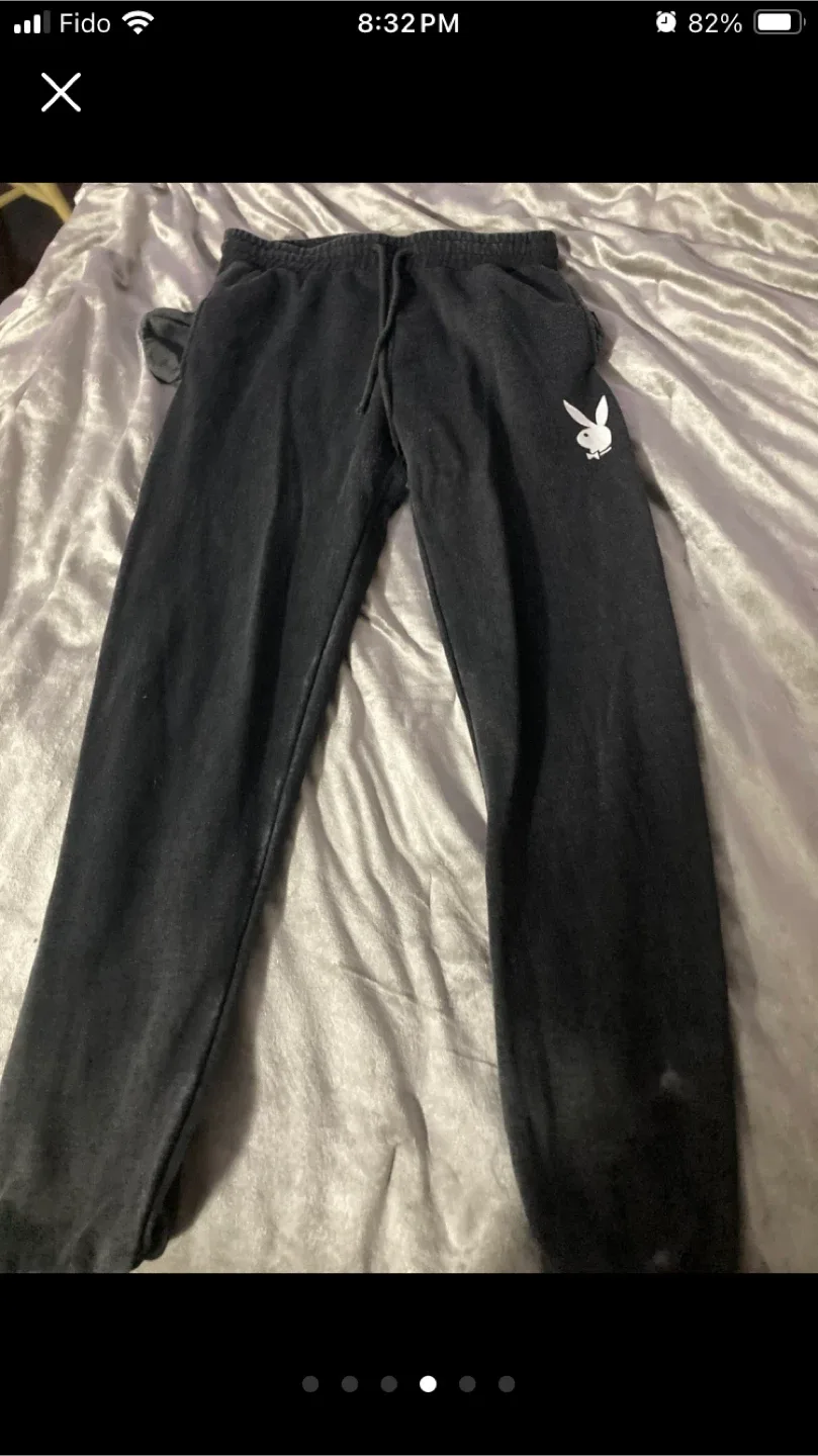 Playboy Black Shorts & Sweatpants Set image indicator(2)