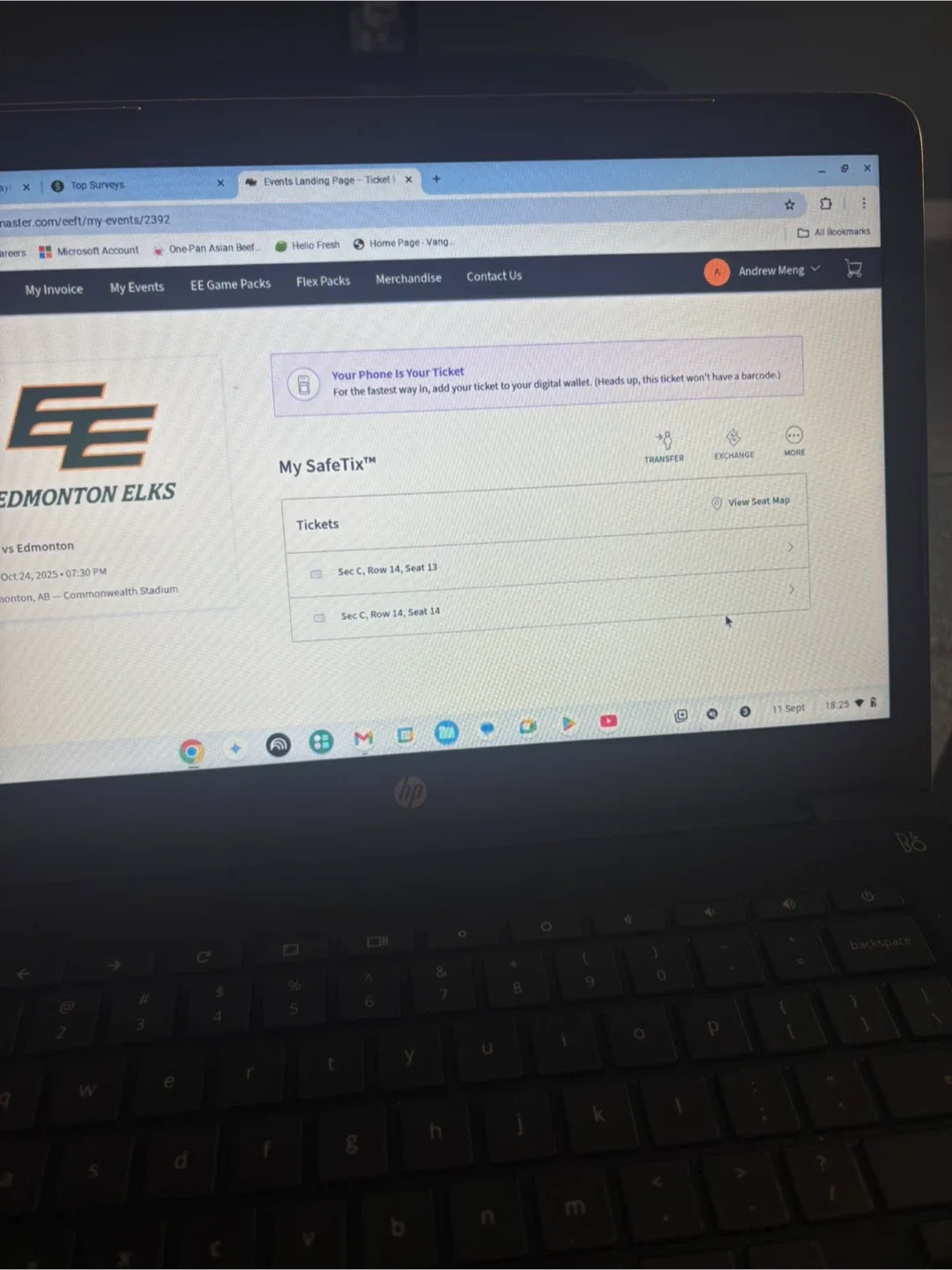 Edmonton Elks vs Calgary Ticket - Oct 24, 2025 thumbnail