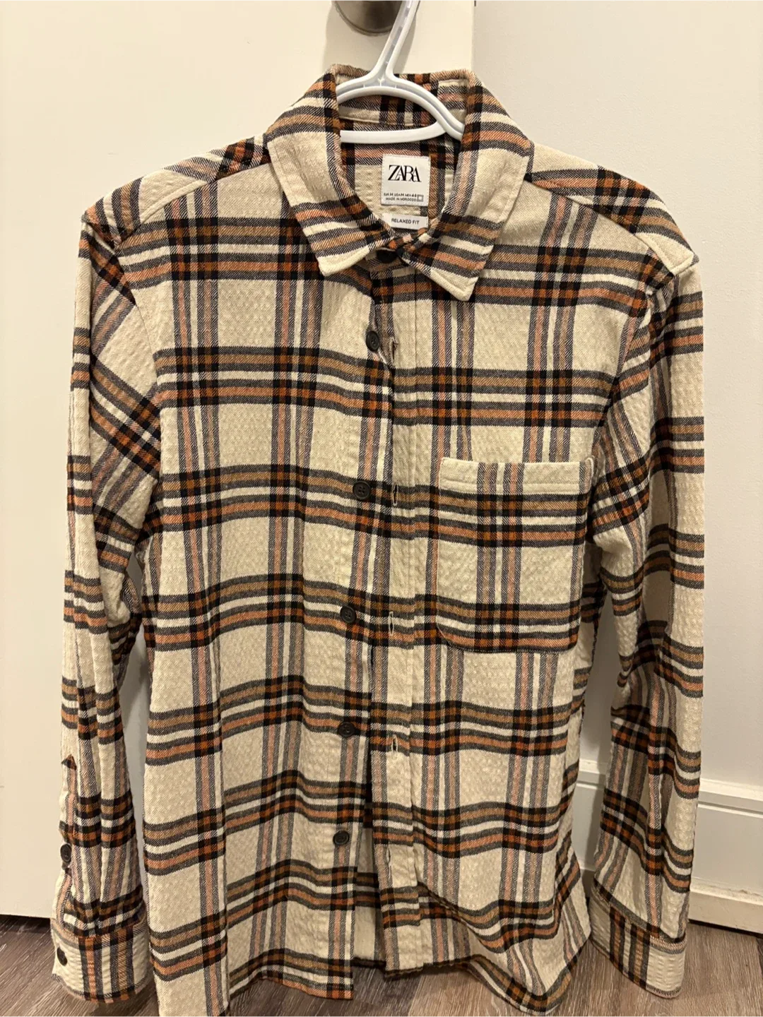 Zara Plaid Flannel Shirts - Size M thumbnail