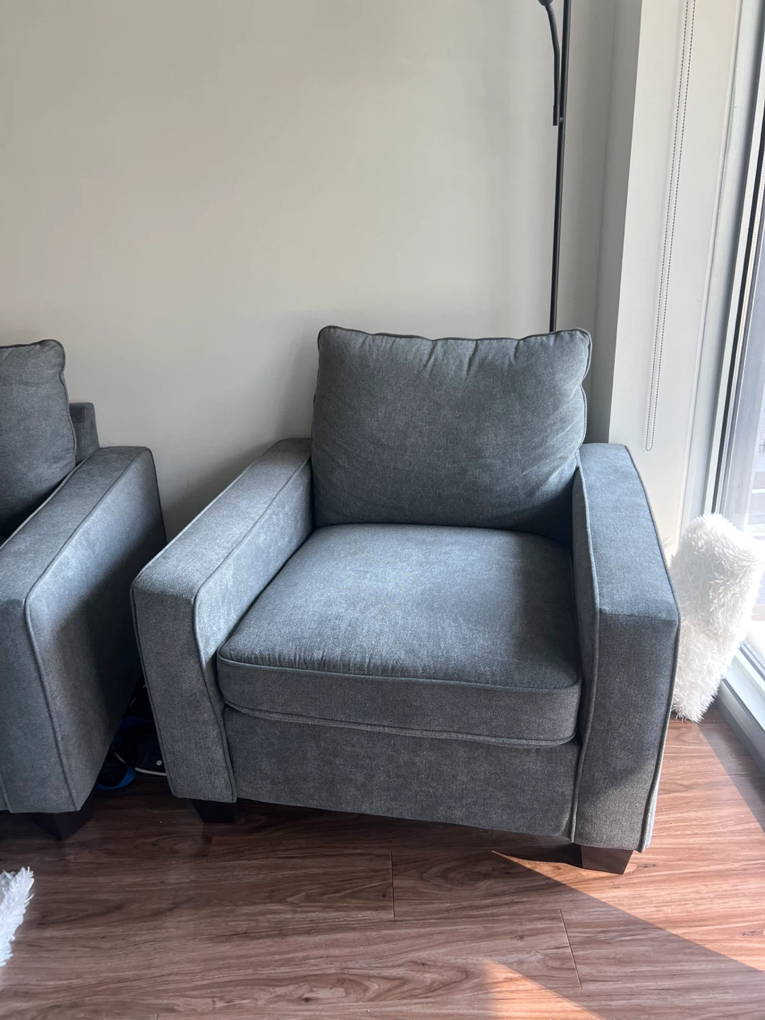 Gray Sofa and Armchair Set - photo 3