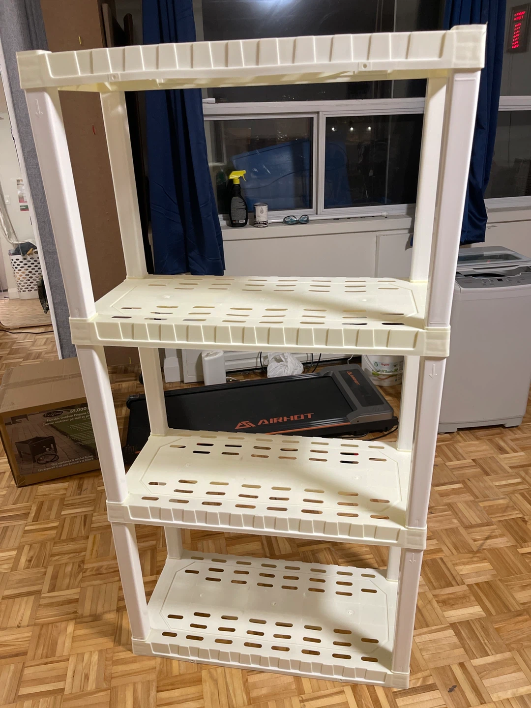 Plastic 4-Tier Shelf - Beige
