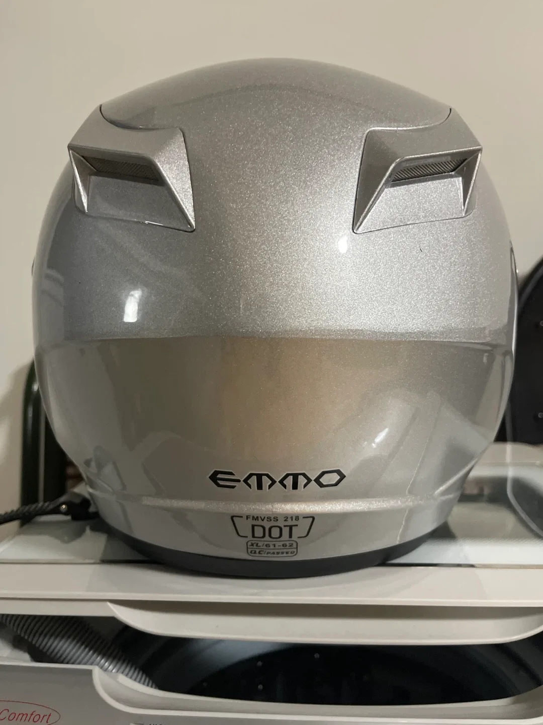Silver Motorcycle Helmet image indicator(2)